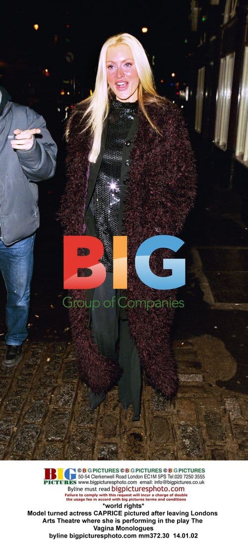 Caprice Leaving 'Vagina Monologues' Play