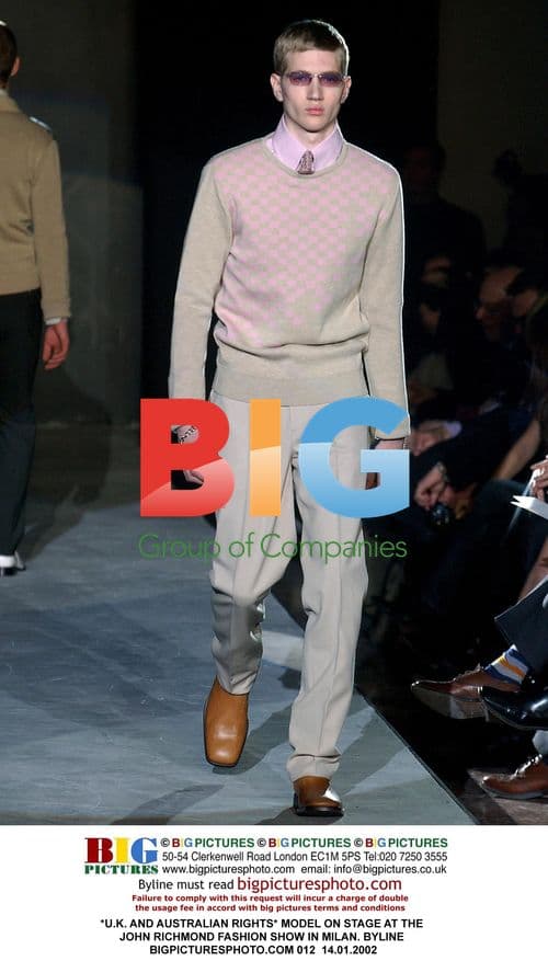 Model on Stage at John Richmond Fashion Show