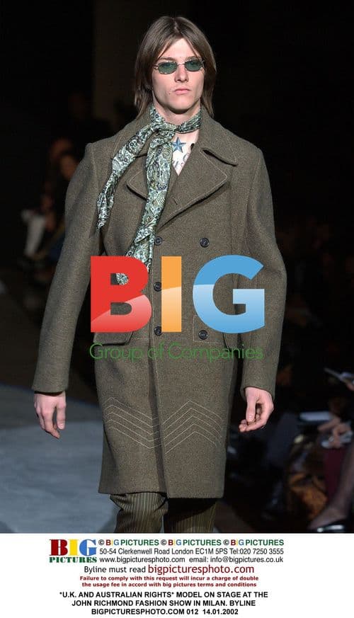 Model at John Richmond Fashion Show in Milan