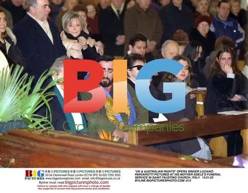 Luciano Parvarotti at Mother Adele's Funeral