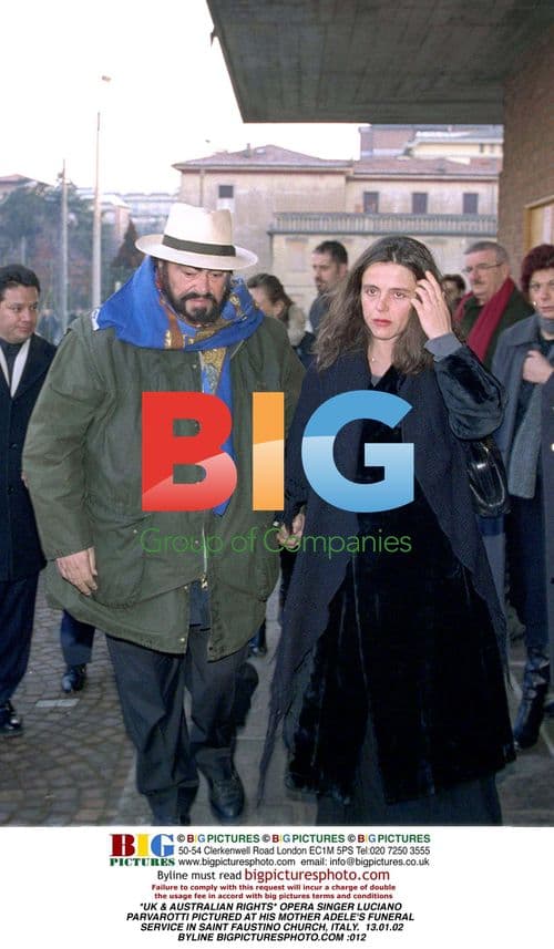 Luciano Parvarotti at Mother's Funeral