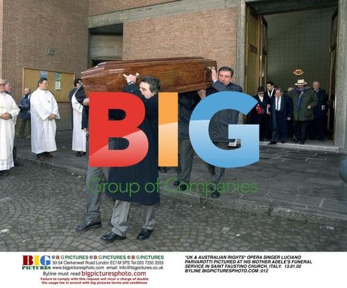 Luciano Parvarotti at Mother's Funeral