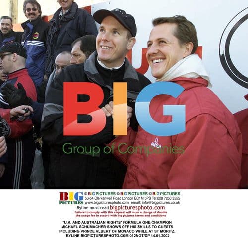 Michael Schumacher Demonstrates F1 Skills to Prince Albert