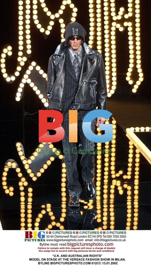 Model at Versace Fashion Show