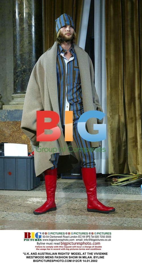 Model at Vivienne Westwood Men's Show