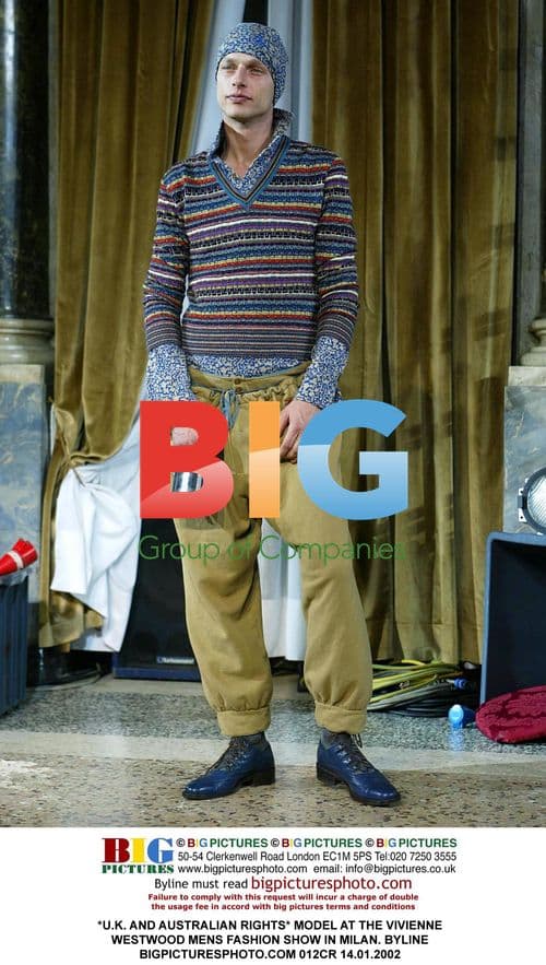 Model at Vivienne Westwood Mens Fashion Show