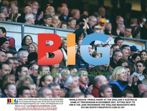 Prince Harry at Twickenham 2001