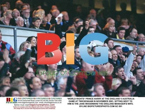 Prince Harry at Twickenham 2001