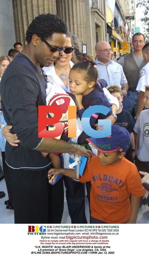 BLAIR UNDERWOOD & family at 'Snow Dogs' LA premiere