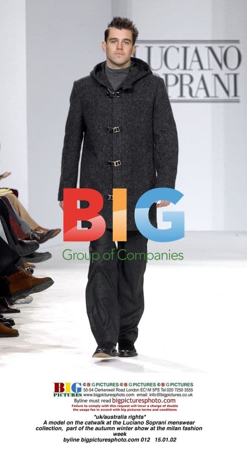 Model on Luciani Soprani Catwalk at Milan Fashion Week