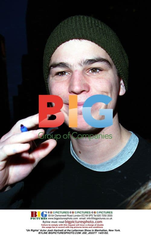 Josh Hartnett at the Letterman Show