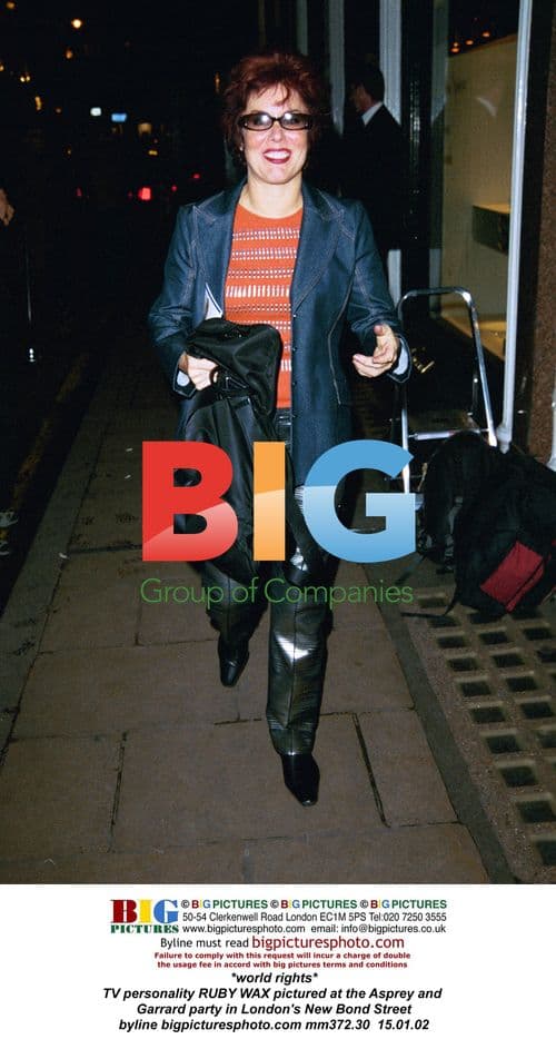 Ruby Wax at Asprey and Garrard Party