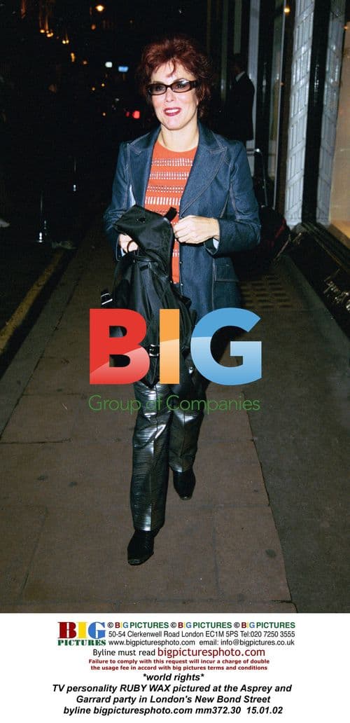 Ruby Wax at Asprey and Garrard Party