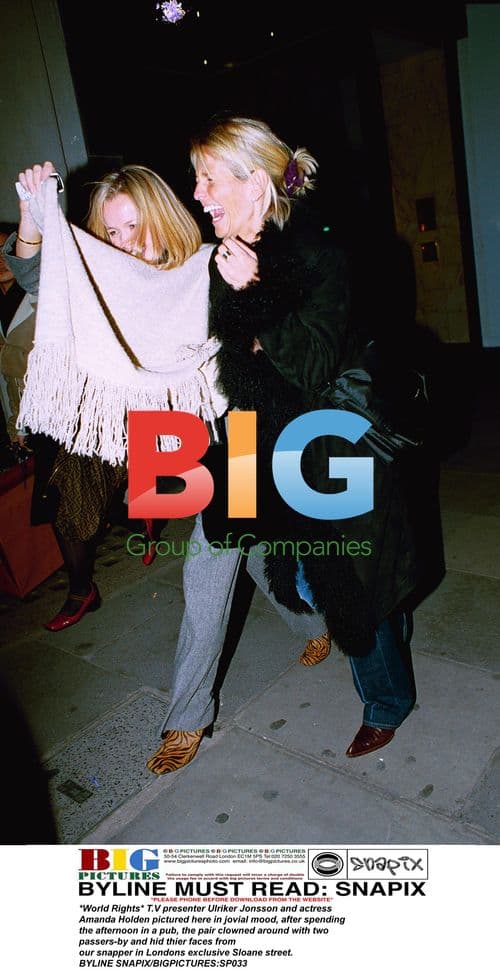 Ulriker Jonsson and Amanda Holden Clown Around