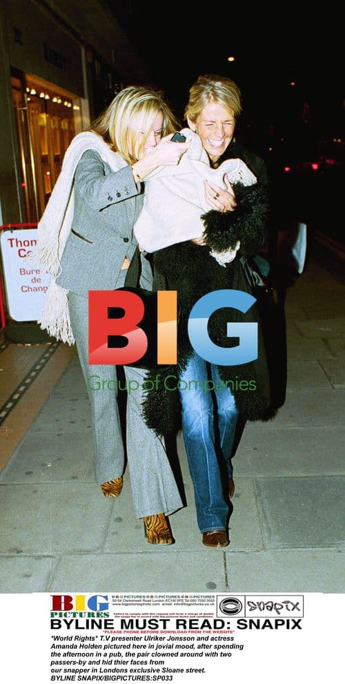 Ulriker Jonsson and Amanda Holden Clown Around