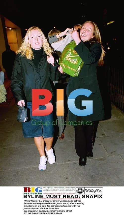 Ulriker Jonsson and Amanda Holden Pub Outing