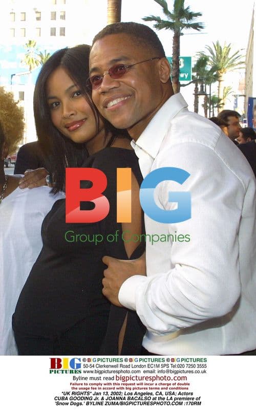 Cuba Gooding Jr. & Joanna Bacalso at 'Snow Dogs' Premiere