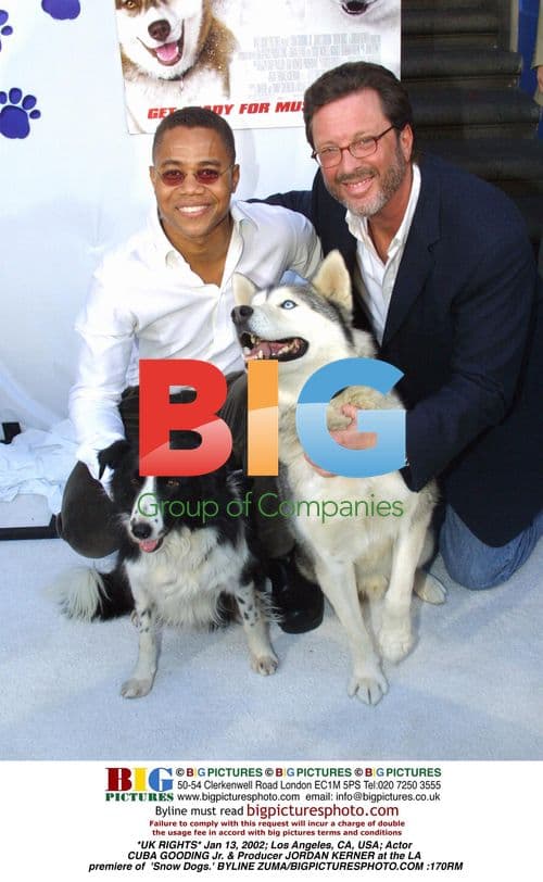 CUBA GOODING Jr. & JORDAN KERNER at 'Snow Dogs' LA Premiere