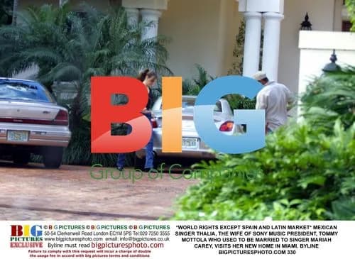 Singer Thalia Visits New Miami Home