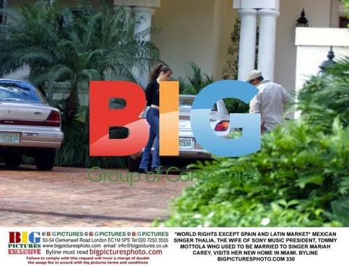 Thalia Visits New Miami Home