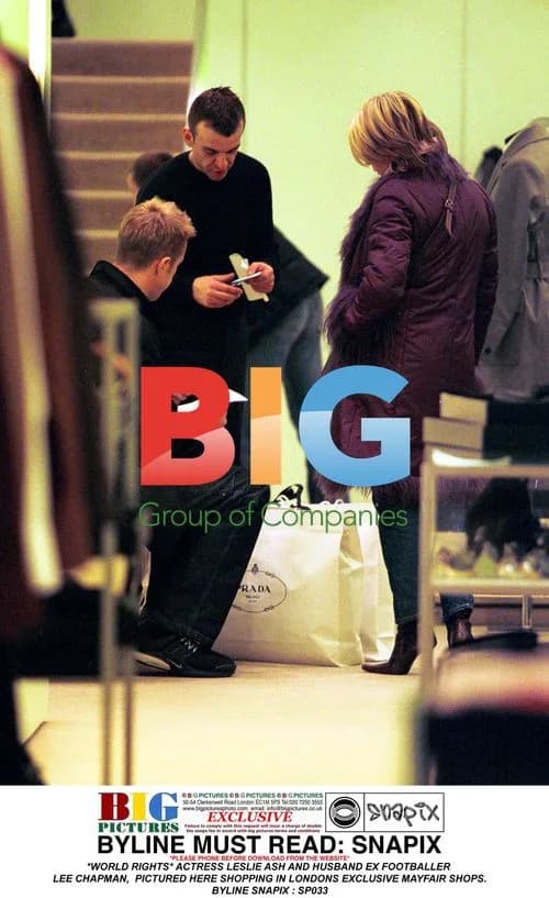 Leslie Ash and Lee Chapman Shopping in Mayfair