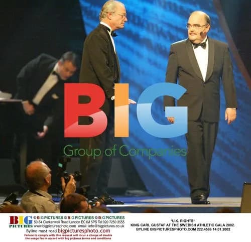 King Carl Gustaf at Swedish Athletic Gala 2002
