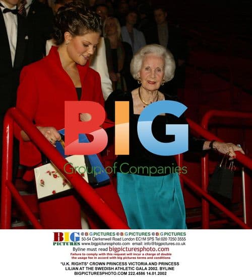 Crown Princess Victoria and Princess Lilian at Athletic Gala