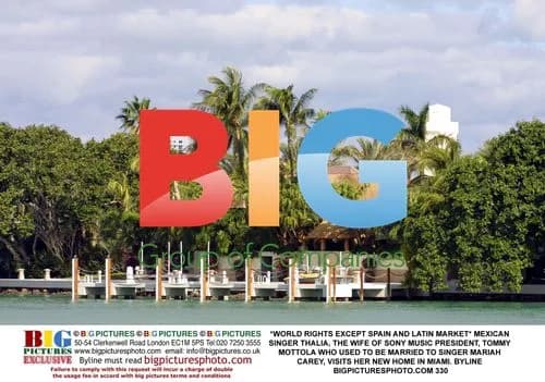 Thalia visits new Miami home