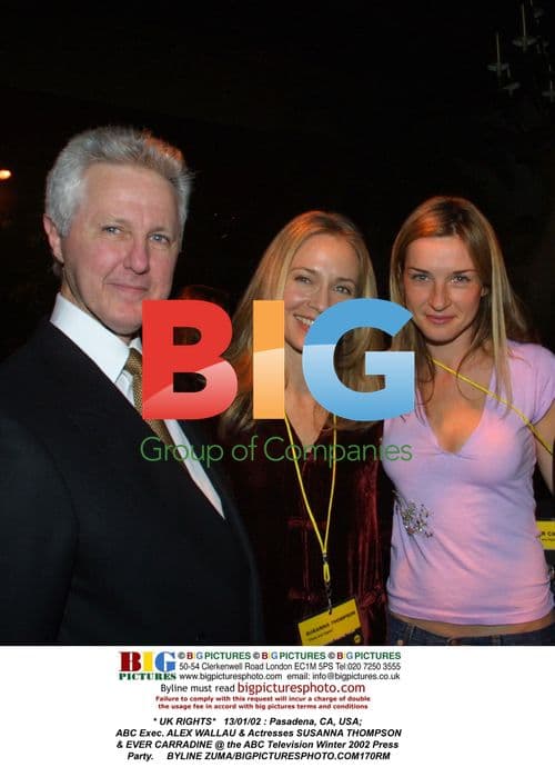 ABC Exec. ALEX WALLAU & Actresses SUSANNA THOMPSON & EVER CARRADINE at ABC TV Press Party