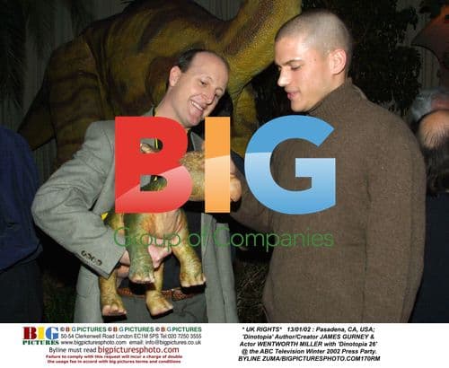 James Gurney & Wentworth Miller at 'Dinotopia 26' TV Party