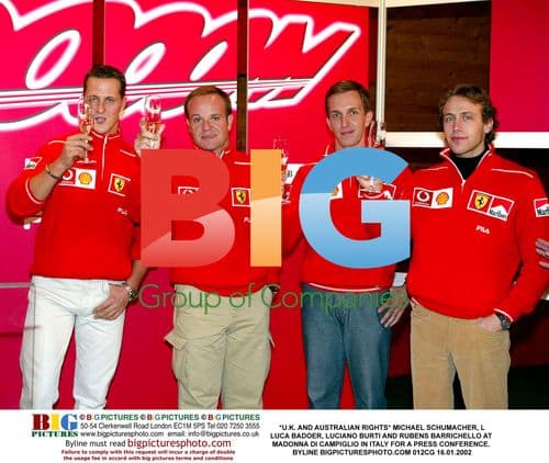 Schumacher, Badoer, Burti and Barrichello at Press Conference