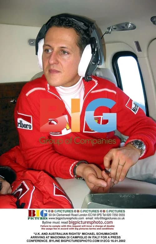 Michael Schumacher at Press Conference in Italy