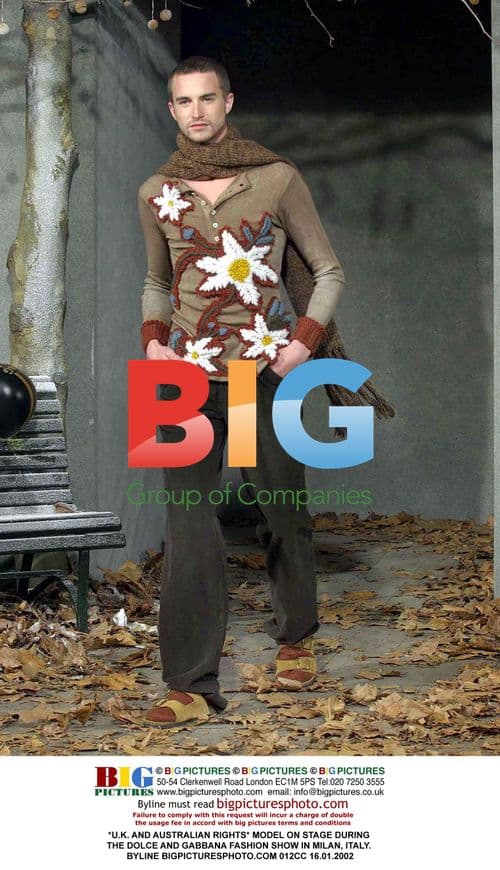 Model on Dolce & Gabbana Runway