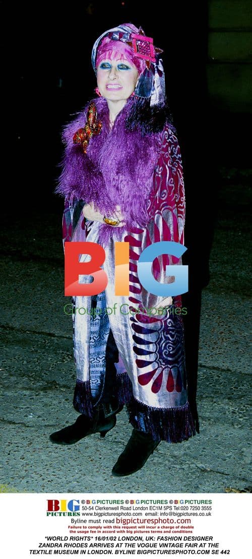 Zandra Rhodes at Vogue Vintage Fair