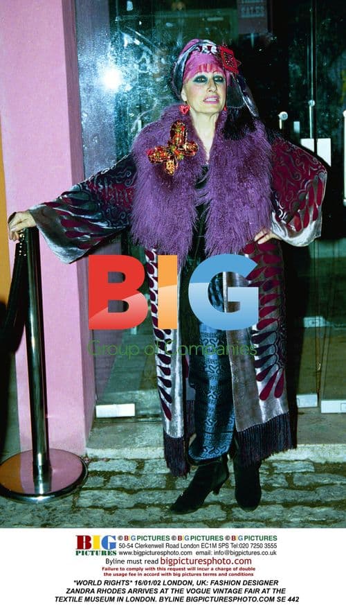 Zandra Rhodes at Vogue Vintage Fair
