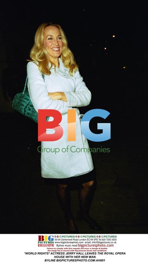 Jerry Hall Leaves Royal Opera House with New Man