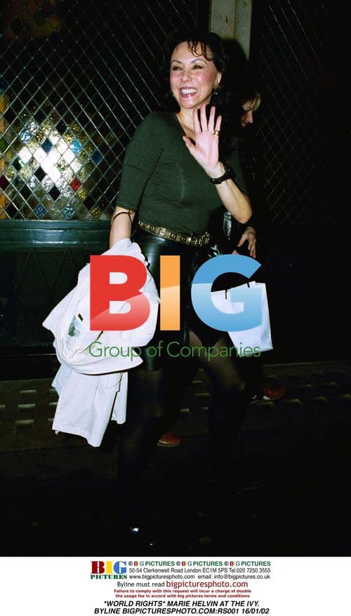 Marie Helvin at The Ivy