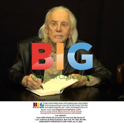 Kirk Douglas promotes his book 'My Stroke Of Luck'