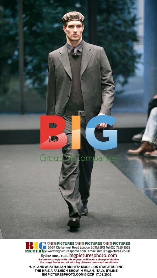 Model on Stage During Krizia Fashion Show