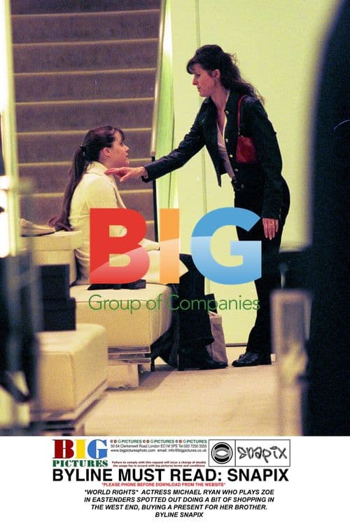 EastEnders' Zoe Actress Michael Ryan Christmas Shopping