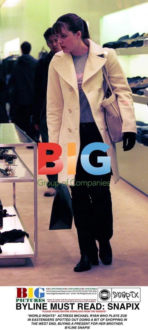 EastEnders' Zoe Actress Michael Ryan Out Christmas Shopping