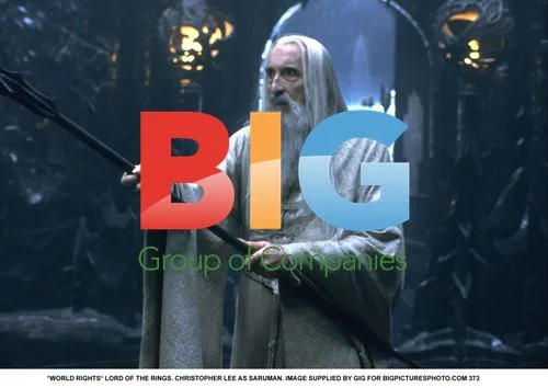 Christopher Lee as Saruman in Lord of the Rings
