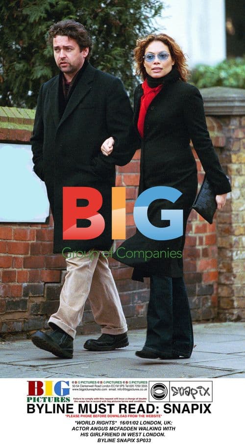 Actor Angus McFadden and Girlfriend Spotted in West London