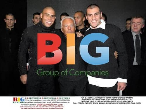 Armani with Ronaldo and Vieri