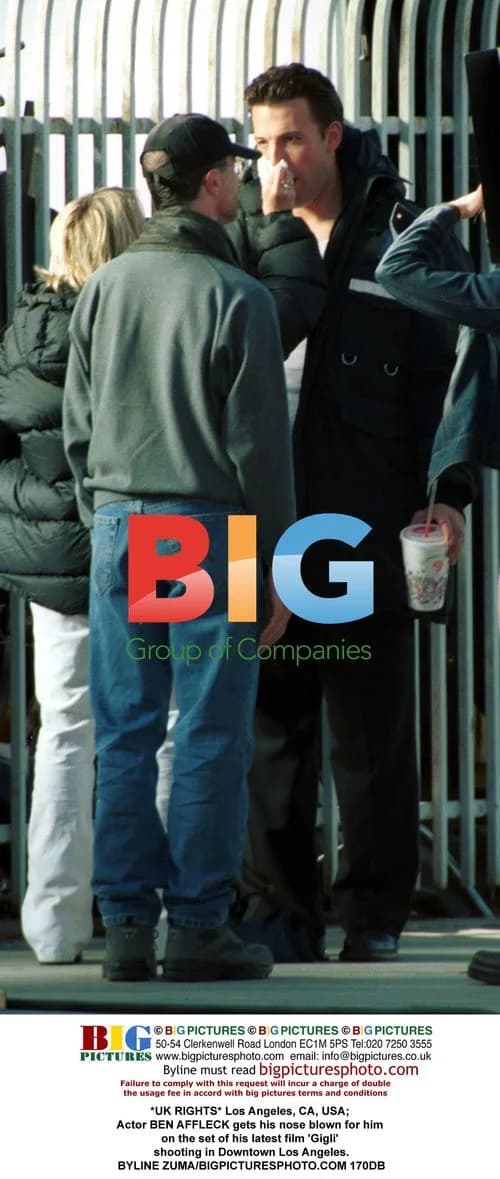 Ben Affleck on set of 'Gigli' in Los Angeles