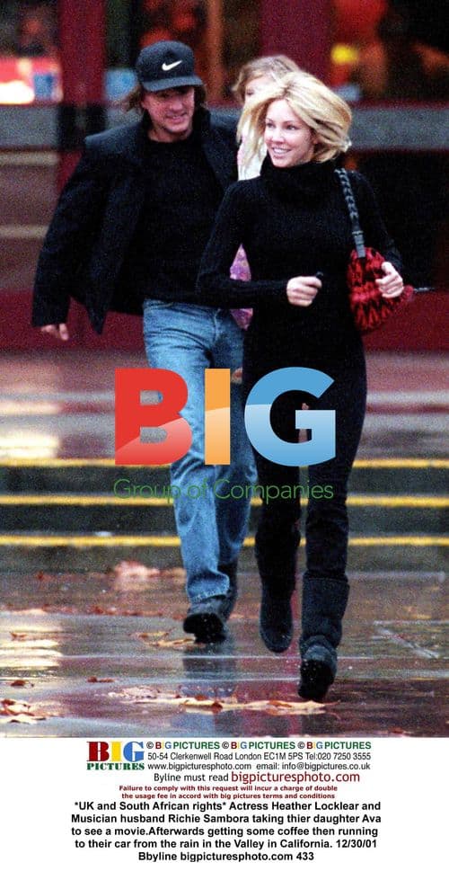 Heather Locklear and Richie Sambora with daughter Ava