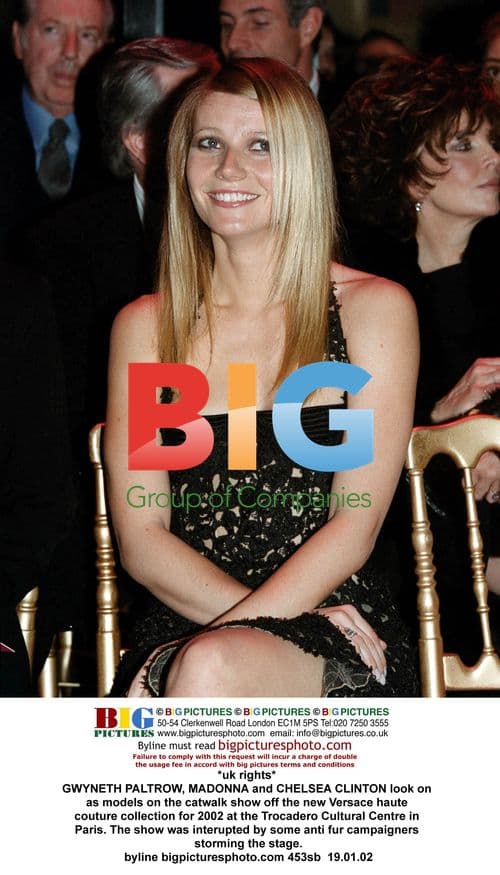 Paltrow, Madonna, Clinton at Versace Runway Show