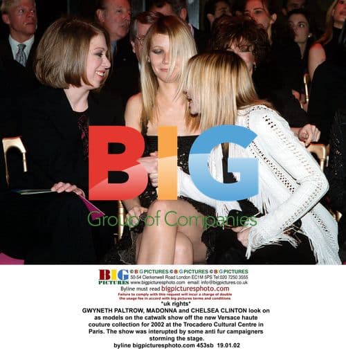Gwyneth, Madonna, and Chelsea at Versace Haute Couture Show