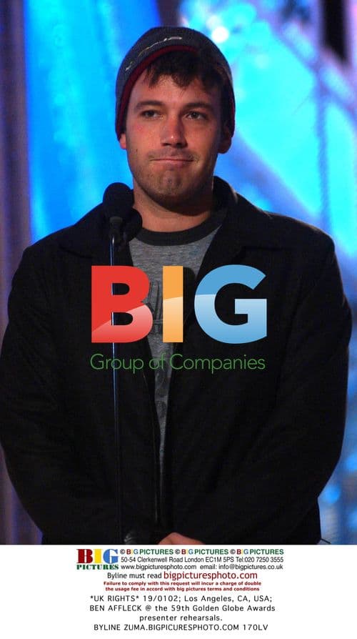BEN AFFLECK @ 59th Golden Globe Awards rehearsals