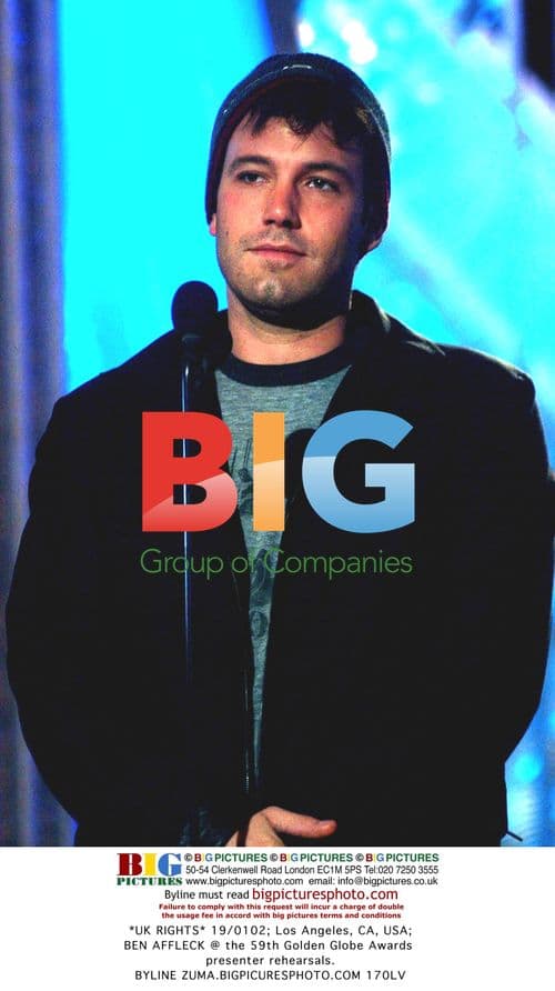 Ben Affleck at 59th Golden Globe Awards Rehearsals